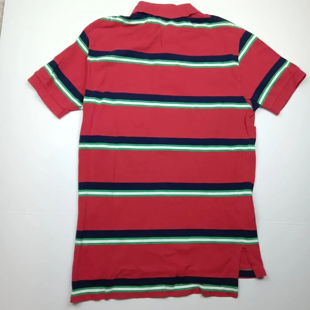 Polo by Ralph Lauren Men's Red Striped Shirt